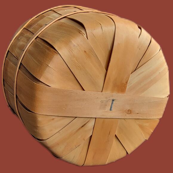 Vintage 1950s One Quarter Peck Poplar Bushel Basket - Picture 4 of 5
